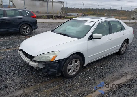 2007 Honda Accord 2.4 Ex из США, поврежденный, VIN 1HGCM56757A074507